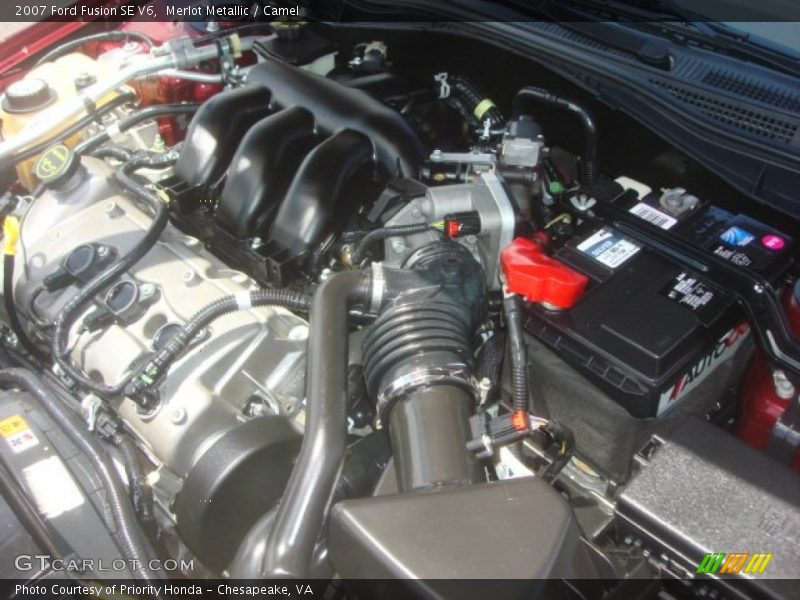 Merlot Metallic / Camel 2007 Ford Fusion SE V6