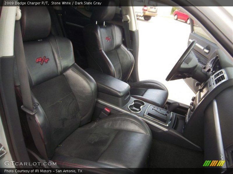 Stone White / Dark Slate Gray 2009 Dodge Charger R/T