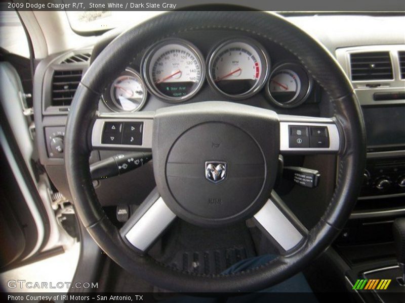 Stone White / Dark Slate Gray 2009 Dodge Charger R/T