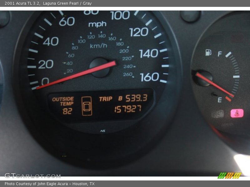 Laguna Green Pearl / Gray 2001 Acura TL 3.2