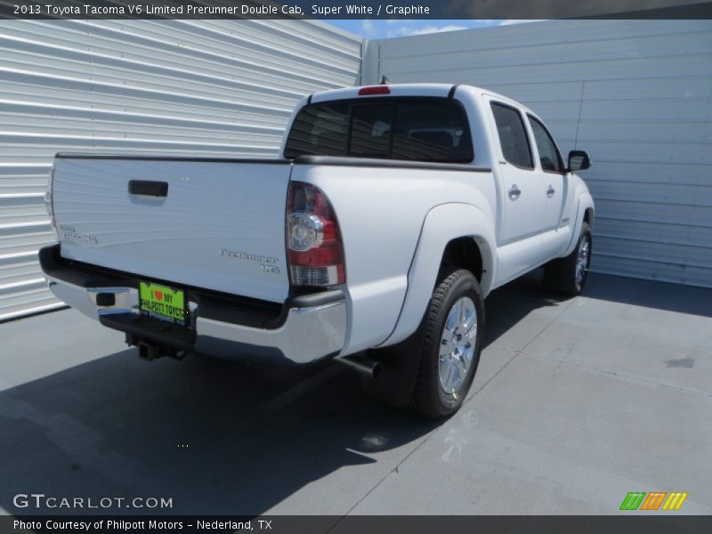 Super White / Graphite 2013 Toyota Tacoma V6 Limited Prerunner Double Cab