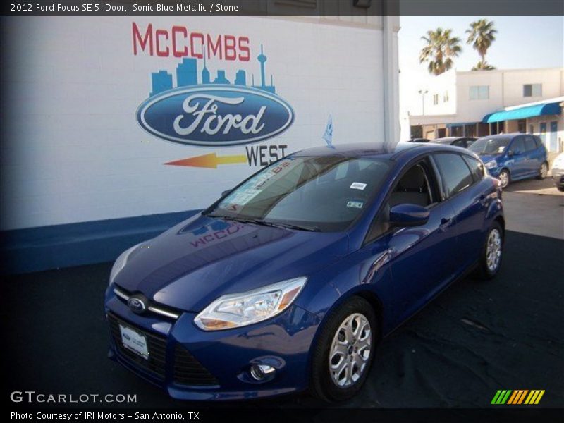 Sonic Blue Metallic / Stone 2012 Ford Focus SE 5-Door