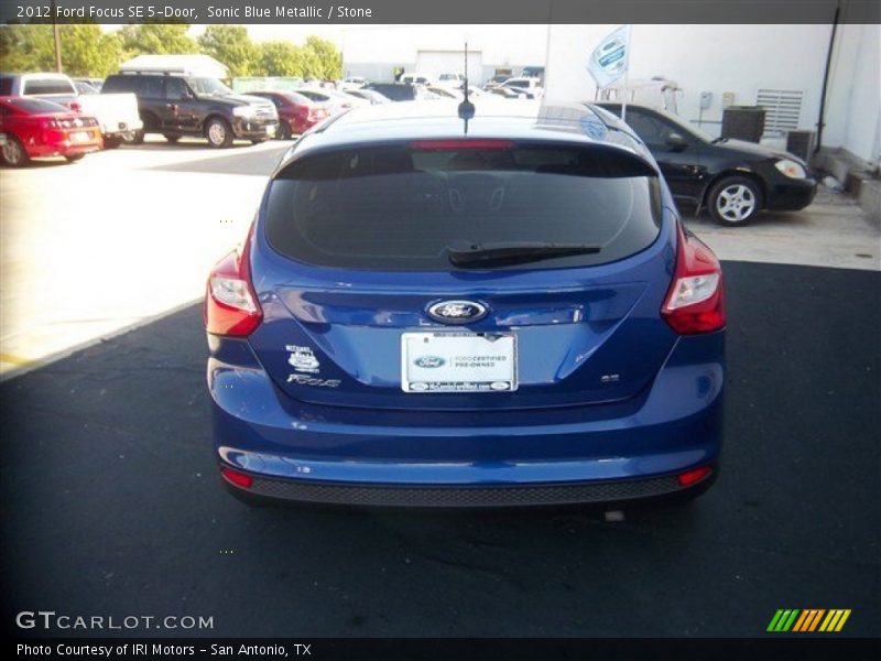 Sonic Blue Metallic / Stone 2012 Ford Focus SE 5-Door