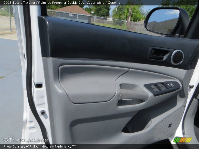 Super White / Graphite 2013 Toyota Tacoma V6 Limited Prerunner Double Cab