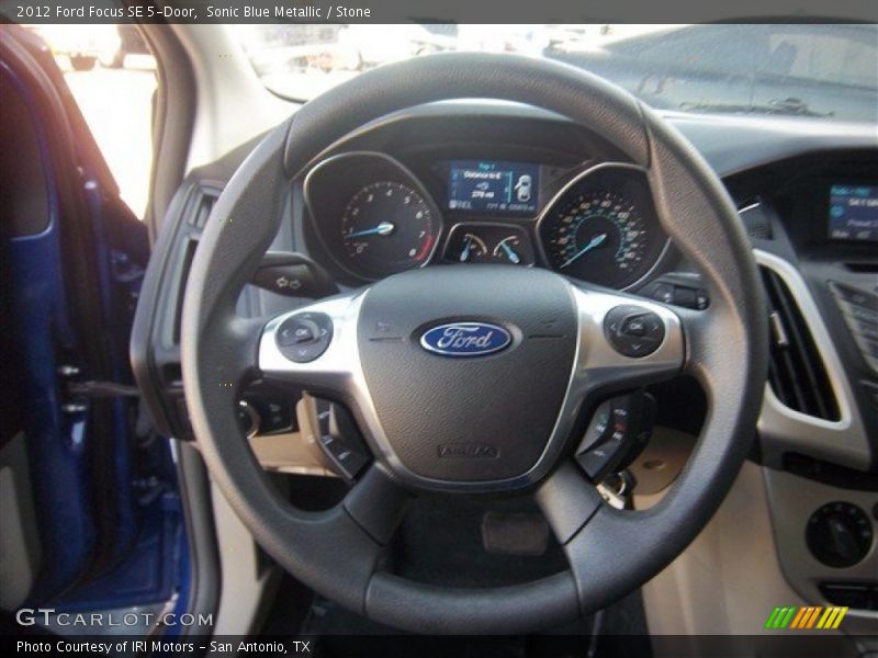 Sonic Blue Metallic / Stone 2012 Ford Focus SE 5-Door