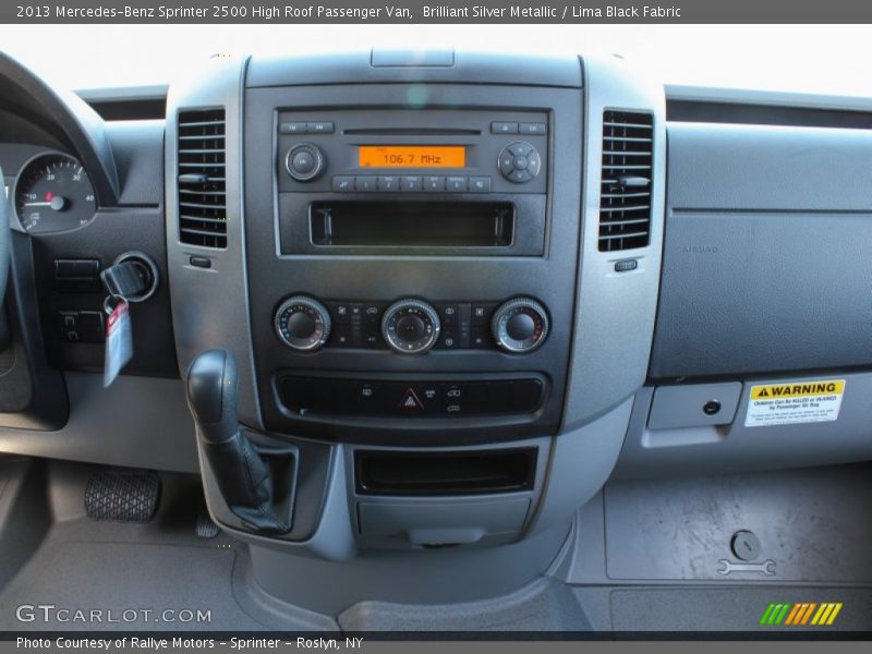 Controls of 2013 Sprinter 2500 High Roof Passenger Van