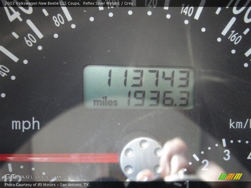 Reflex Silver Metallic / Grey 2003 Volkswagen New Beetle GLS Coupe