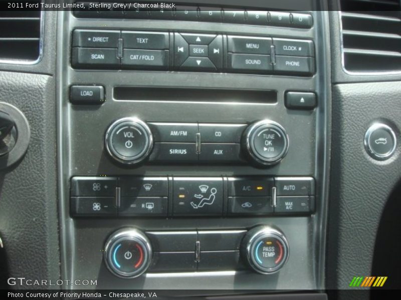Sterling Grey / Charcoal Black 2011 Ford Taurus Limited