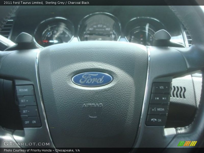 Sterling Grey / Charcoal Black 2011 Ford Taurus Limited