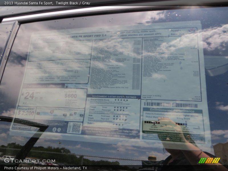 Twilight Black / Gray 2013 Hyundai Santa Fe Sport