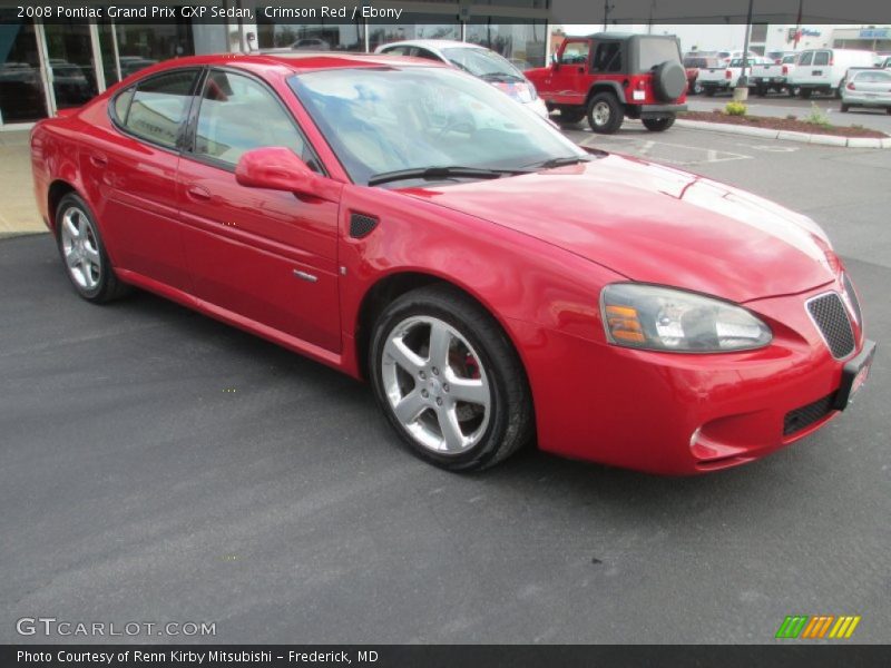 Crimson Red / Ebony 2008 Pontiac Grand Prix GXP Sedan