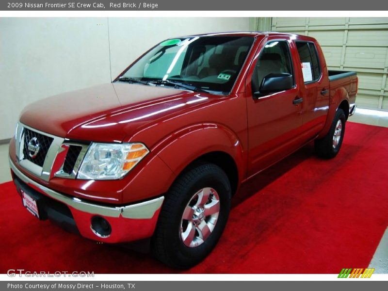 Red Brick / Beige 2009 Nissan Frontier SE Crew Cab