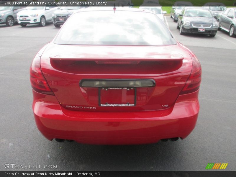 Crimson Red / Ebony 2008 Pontiac Grand Prix GXP Sedan