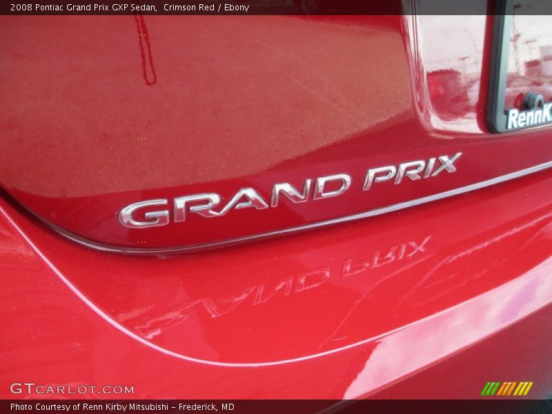 Crimson Red / Ebony 2008 Pontiac Grand Prix GXP Sedan