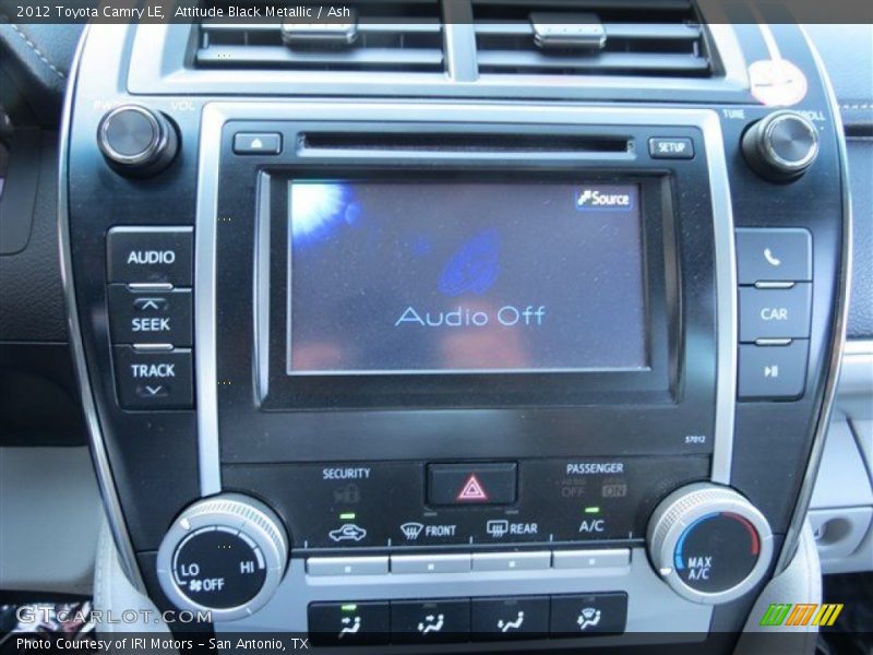 Attitude Black Metallic / Ash 2012 Toyota Camry LE
