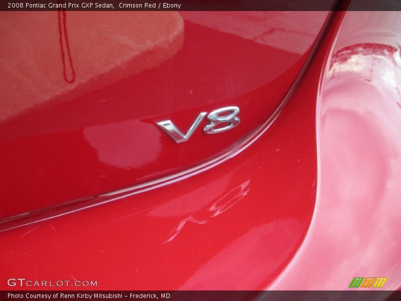 Crimson Red / Ebony 2008 Pontiac Grand Prix GXP Sedan