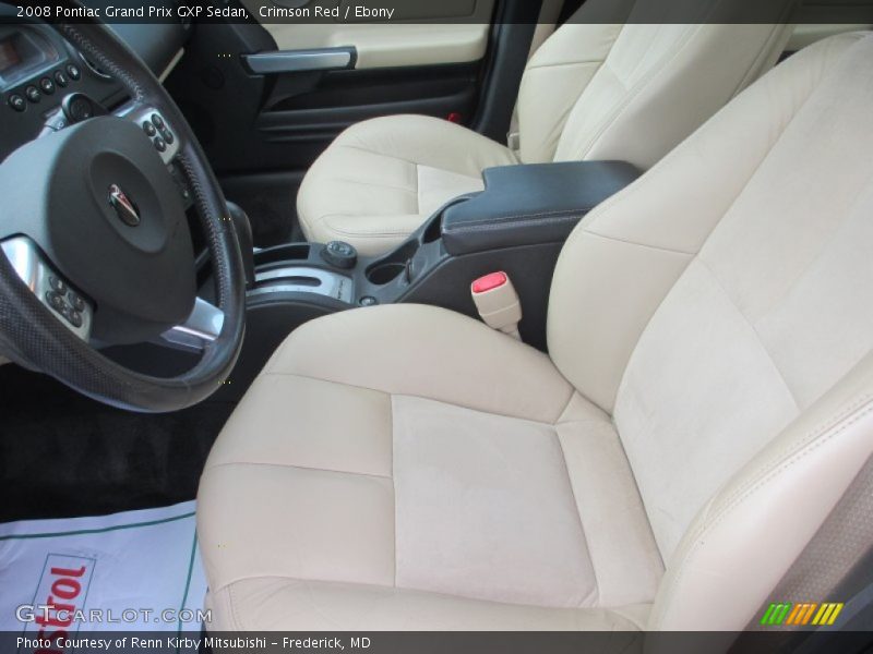 Front Seat of 2008 Grand Prix GXP Sedan