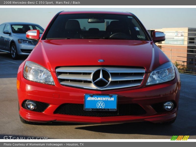 Mars Red / Black 2008 Mercedes-Benz C 350 Sport