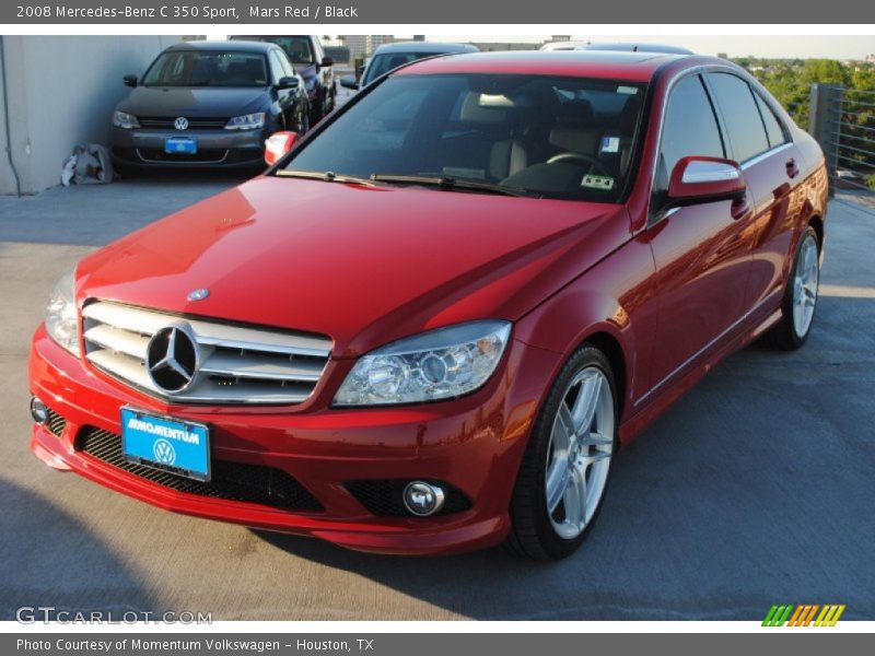 Mars Red / Black 2008 Mercedes-Benz C 350 Sport