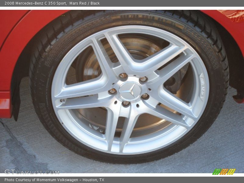 Mars Red / Black 2008 Mercedes-Benz C 350 Sport
