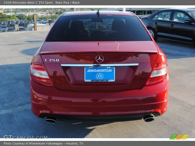 Mars Red / Black 2008 Mercedes-Benz C 350 Sport
