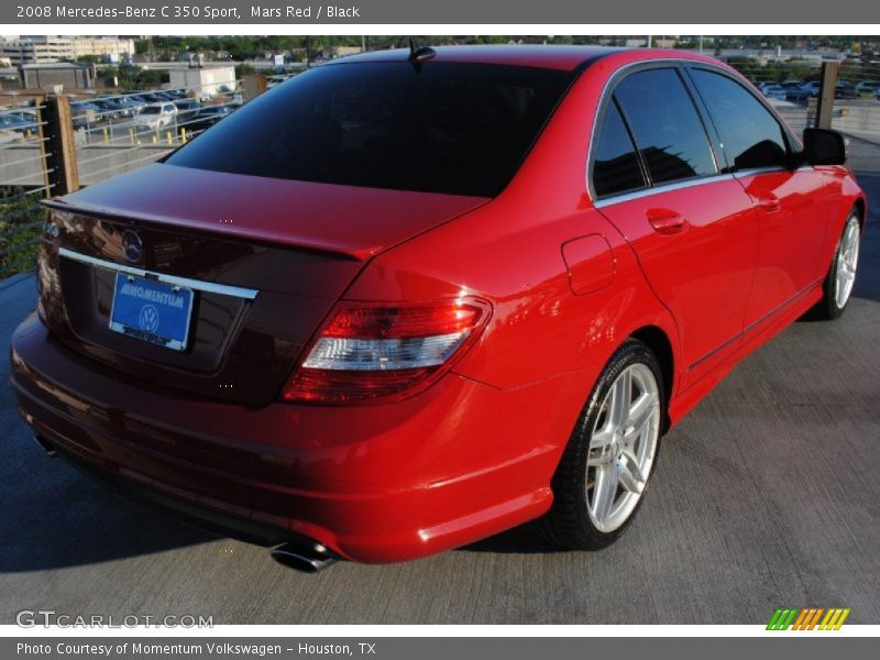 Mars Red / Black 2008 Mercedes-Benz C 350 Sport