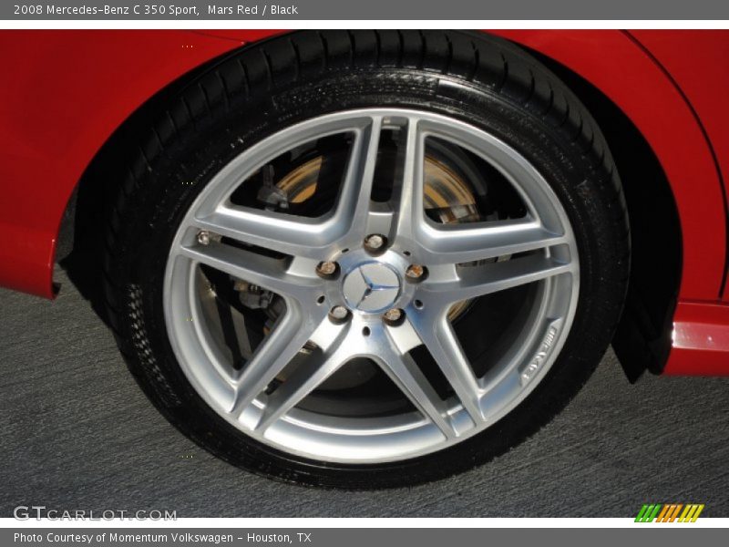 Mars Red / Black 2008 Mercedes-Benz C 350 Sport