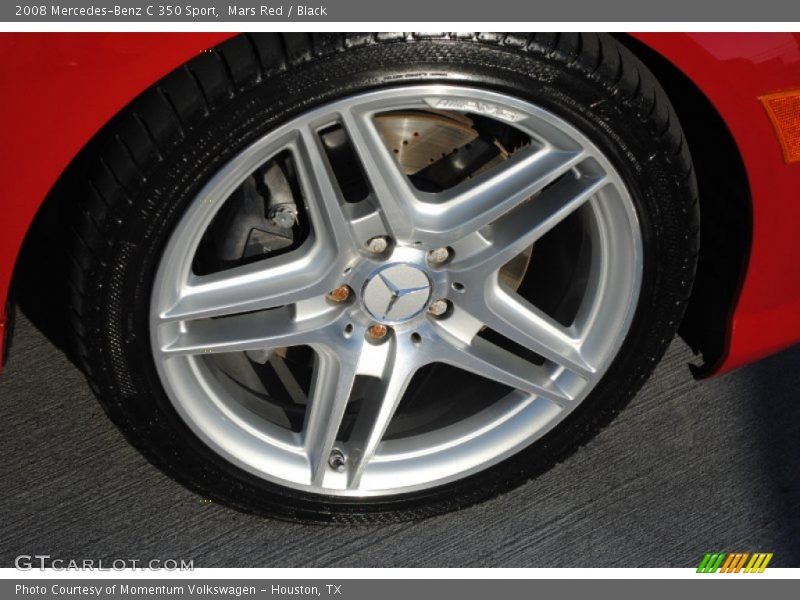 Mars Red / Black 2008 Mercedes-Benz C 350 Sport