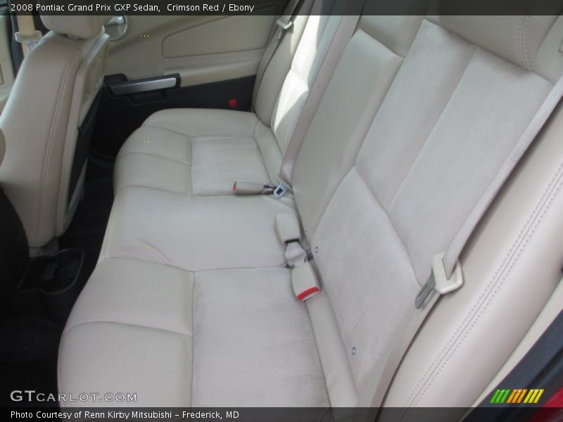 Rear Seat of 2008 Grand Prix GXP Sedan