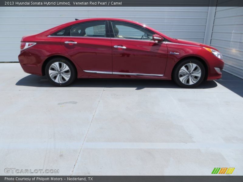 Venetian Red Pearl / Camel 2013 Hyundai Sonata Hybrid Limited