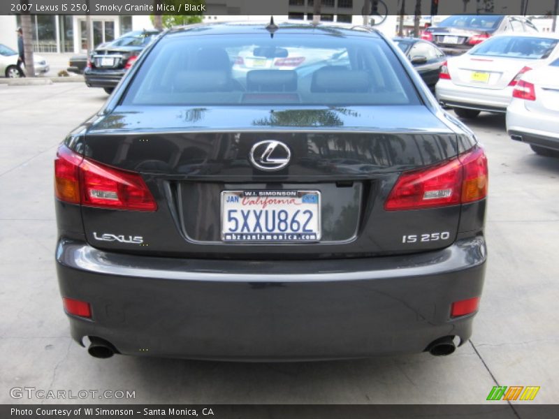 Smoky Granite Mica / Black 2007 Lexus IS 250