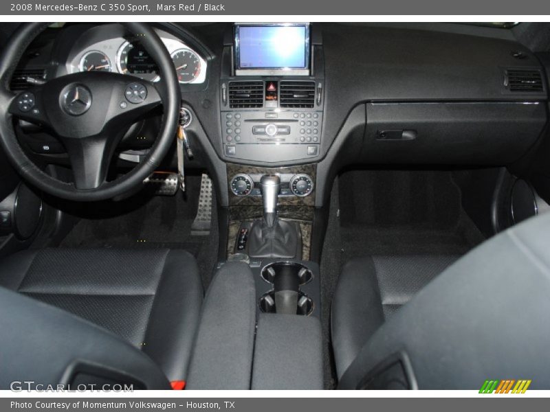 Mars Red / Black 2008 Mercedes-Benz C 350 Sport