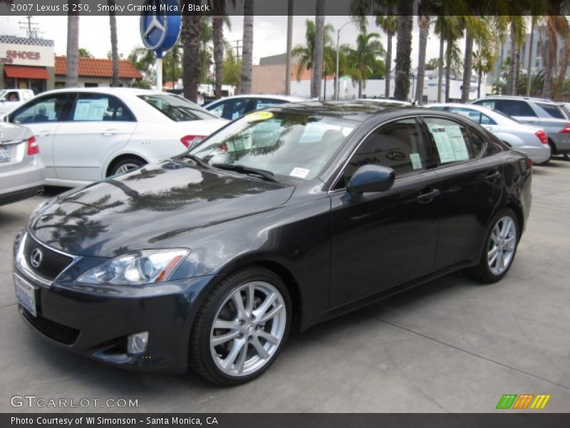Smoky Granite Mica / Black 2007 Lexus IS 250