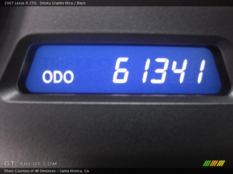 Smoky Granite Mica / Black 2007 Lexus IS 250