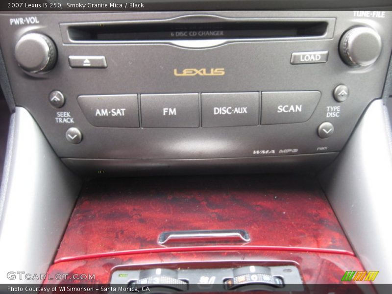 Controls of 2007 IS 250