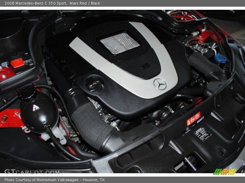Mars Red / Black 2008 Mercedes-Benz C 350 Sport
