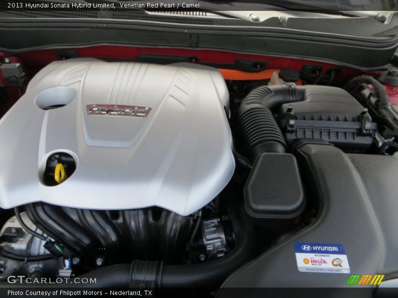 2013 Sonata Hybrid Limited Engine - 2.4 Liter h DOHC 16-Valve D-CVVT 4 Cylinder Gasoline/Electric Hybrid