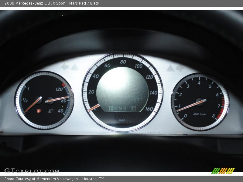 Mars Red / Black 2008 Mercedes-Benz C 350 Sport