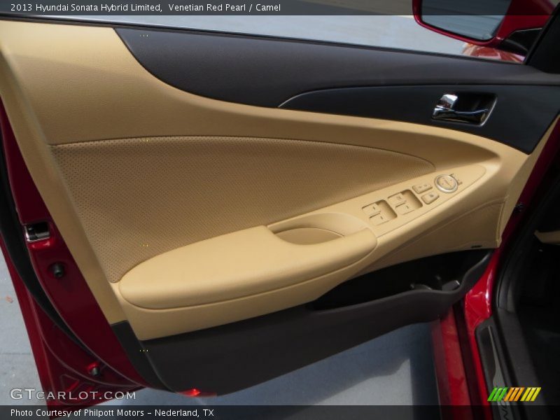 Venetian Red Pearl / Camel 2013 Hyundai Sonata Hybrid Limited