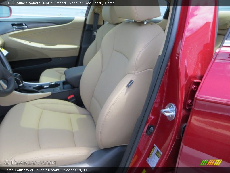 Venetian Red Pearl / Camel 2013 Hyundai Sonata Hybrid Limited