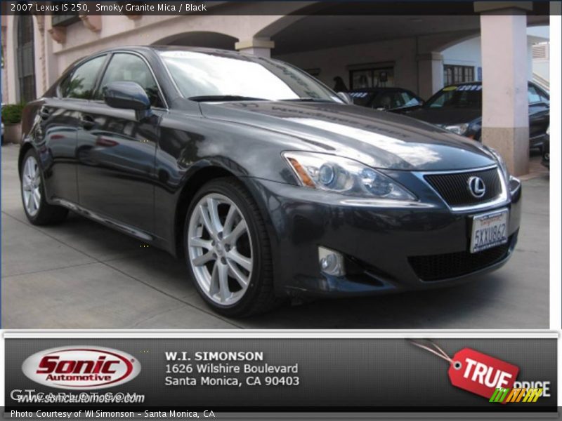 Smoky Granite Mica / Black 2007 Lexus IS 250