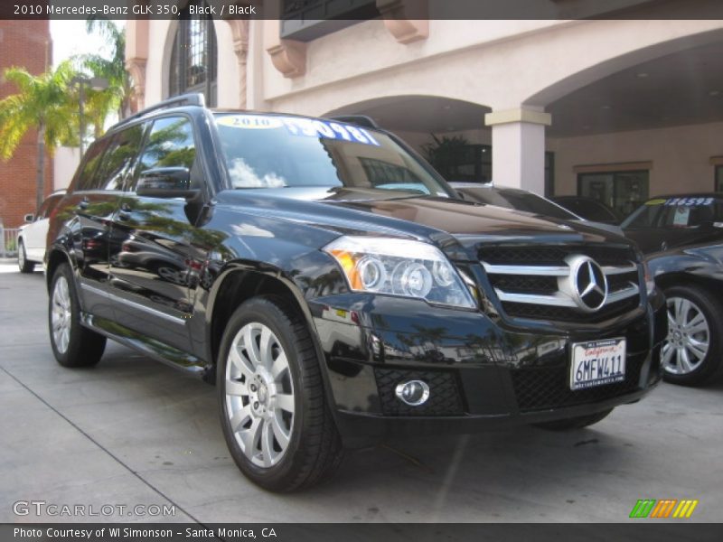 Black / Black 2010 Mercedes-Benz GLK 350