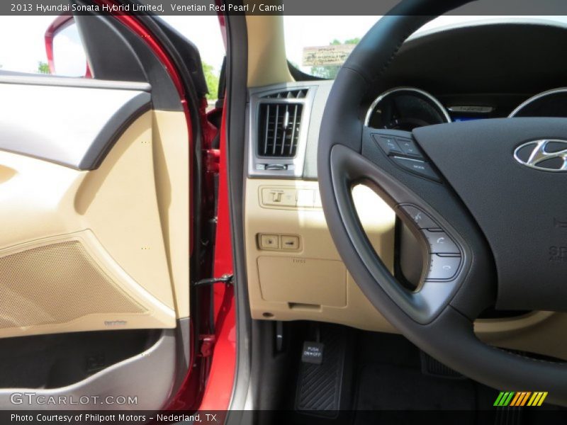 Venetian Red Pearl / Camel 2013 Hyundai Sonata Hybrid Limited