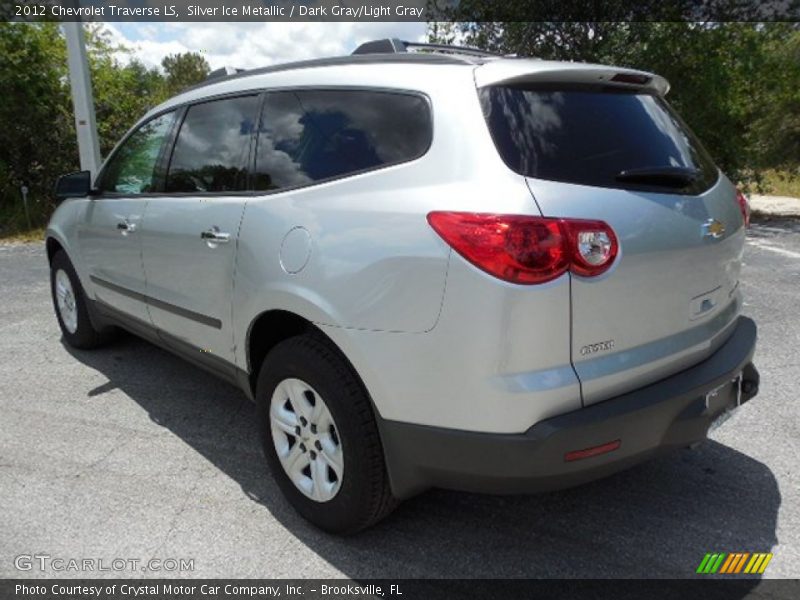 Silver Ice Metallic / Dark Gray/Light Gray 2012 Chevrolet Traverse LS