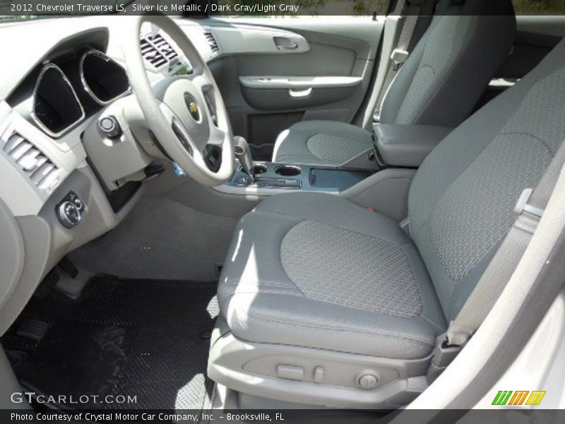 Silver Ice Metallic / Dark Gray/Light Gray 2012 Chevrolet Traverse LS