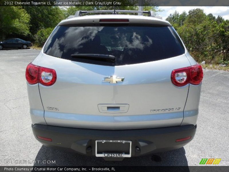 Silver Ice Metallic / Dark Gray/Light Gray 2012 Chevrolet Traverse LS