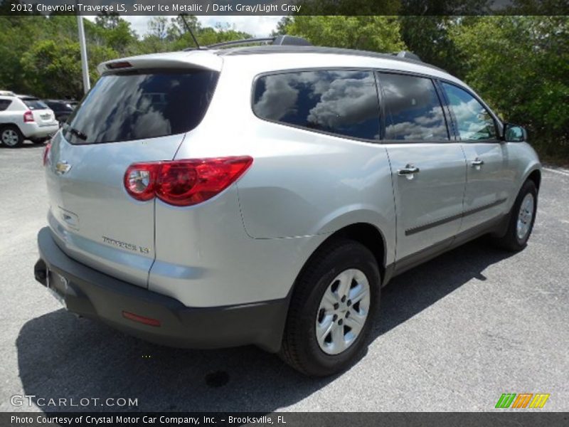 Silver Ice Metallic / Dark Gray/Light Gray 2012 Chevrolet Traverse LS