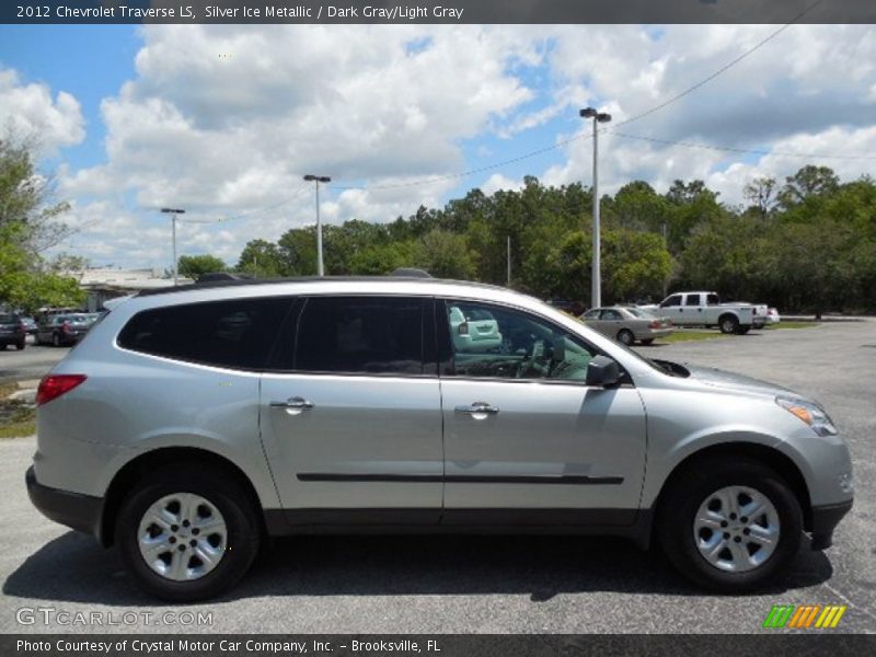 Silver Ice Metallic / Dark Gray/Light Gray 2012 Chevrolet Traverse LS
