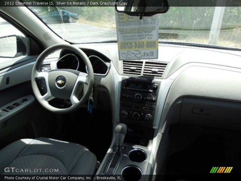 Silver Ice Metallic / Dark Gray/Light Gray 2012 Chevrolet Traverse LS
