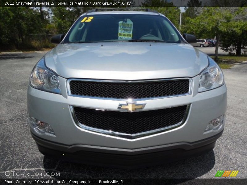 Silver Ice Metallic / Dark Gray/Light Gray 2012 Chevrolet Traverse LS